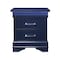 Global Furniture Usa Traditional Glam Rich Blue W /LED Charlie Blue Queen Bed Group With Led 2781 - alternate 6